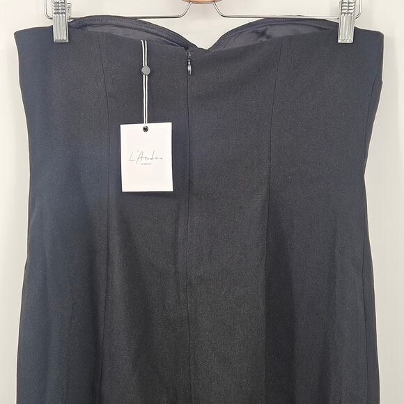 Revolve L'Academie Large Cosme‎ Mini Dress in Black NWT MSRP $268 - Picture 8 of 12